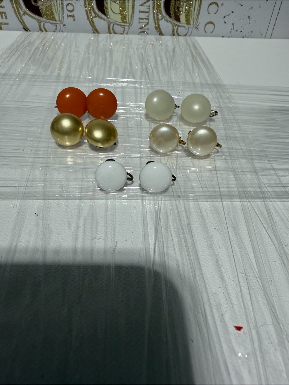 Vintage 1950’s-1989’s Domed Button Clip On & Screw Back Earring Collector Lot